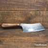 Vintage Chef’s Cleaver With Beechwood Handle - Fully Refurbished