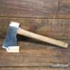 Vintage American Pattern Lathing Axe Hardwood Handle - Sharpened Honed