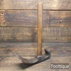 Antique Coopers Hand Adze With Beechwood Handle - Sharpened Honed