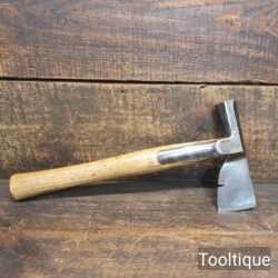 Vintage J. Tyzack & Sons No.1 Strapped Slaters Roofing Lathing Hammer Axe