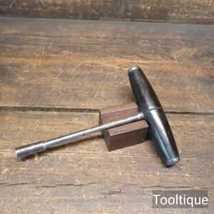 Vintage Piano Tuners T Hammer Tool with a ⁹⁄₃₂” Square Socket Rosewood Handle Vintage Piano Tuners T Hammer Tool with a ⁹⁄₃₂” Square Socket Rosewood Handle