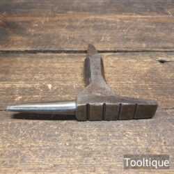 Vintage Blacksmiths Creasing Anvil Stake With Horn - Good Condition