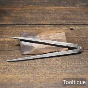 Vintage Pair 7” Cast Steel Straight Legged Dividers - Good Condition Vintage Pair 7” Cast Steel Straight Legged Dividers - Good Condition