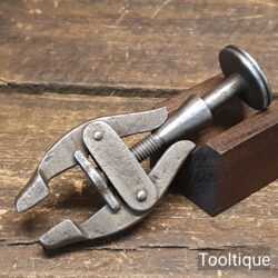 Unusual Antique Conical Expansion & Closing Clamp Marked London WC