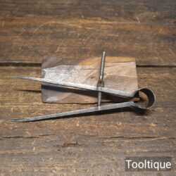 Vintage W.F Square Legged 6” Sprung Cast Steel Straight Dividers - Good Condition