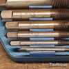 Vintage Set 5 German Cast Steel Engineer's Screw Removal Taps - Good Condition