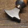 Vintage Saddler’s Leatherworking Creasing Iron Beech Handle - Good Condition