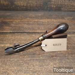 Vintage Leatherworking Adjustable Double Creasing Iron With Rosewood Handle