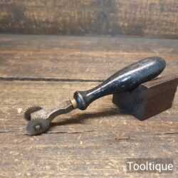 Vintage Leatherworking Stitch Pricking Twin Wheel Tool - Good Condition