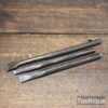 Vintage Set of 3 Cold Chisels ²¹⁄₃₂” ¹⁵⁄₃₂” ⁹⁄₃₂” - Sharpened Honed