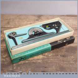 Superb Vintage Moore & Wright Combination Square Set - Near Mint Condition