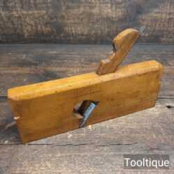 Vintage W. Greenslade Skew Flat Beechwood Moulding Plane - Good Condition