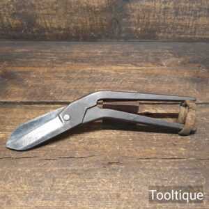 Vintage 10” Cranked Cast Steel Tin Snips - Sharpened Ready To Use