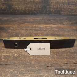 Vintage J. Tyzack & Sons 9" Rosewood & Brass Spirit Level - Good Condition