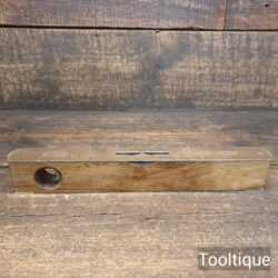 Vintage J. Rabone 12" Beechwood & Brass Spirit Level - Good Condition