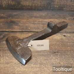 Antique Tinsmiths Cast Iron Curved Hatchet Anvil Stake - Good Condition