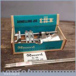 Vintage Record No: 148 Dowelling Jig With Extra Pair Of Long Rods
