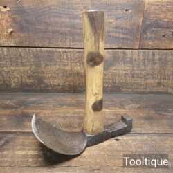 Vintage Rustic French Bowl Hand Adze - Sharpened Honed