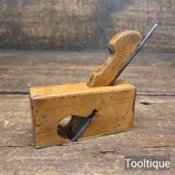 Antique Buck Boxwood Luthiers Small Rabbet Plane - Good Condition