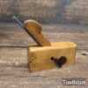 Antique Buck Boxwood Luthiers Small Rabbet Plane - Good Condition