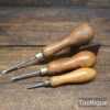 Vintage Selection 3 Different Awls - Good Condition Ready To Use