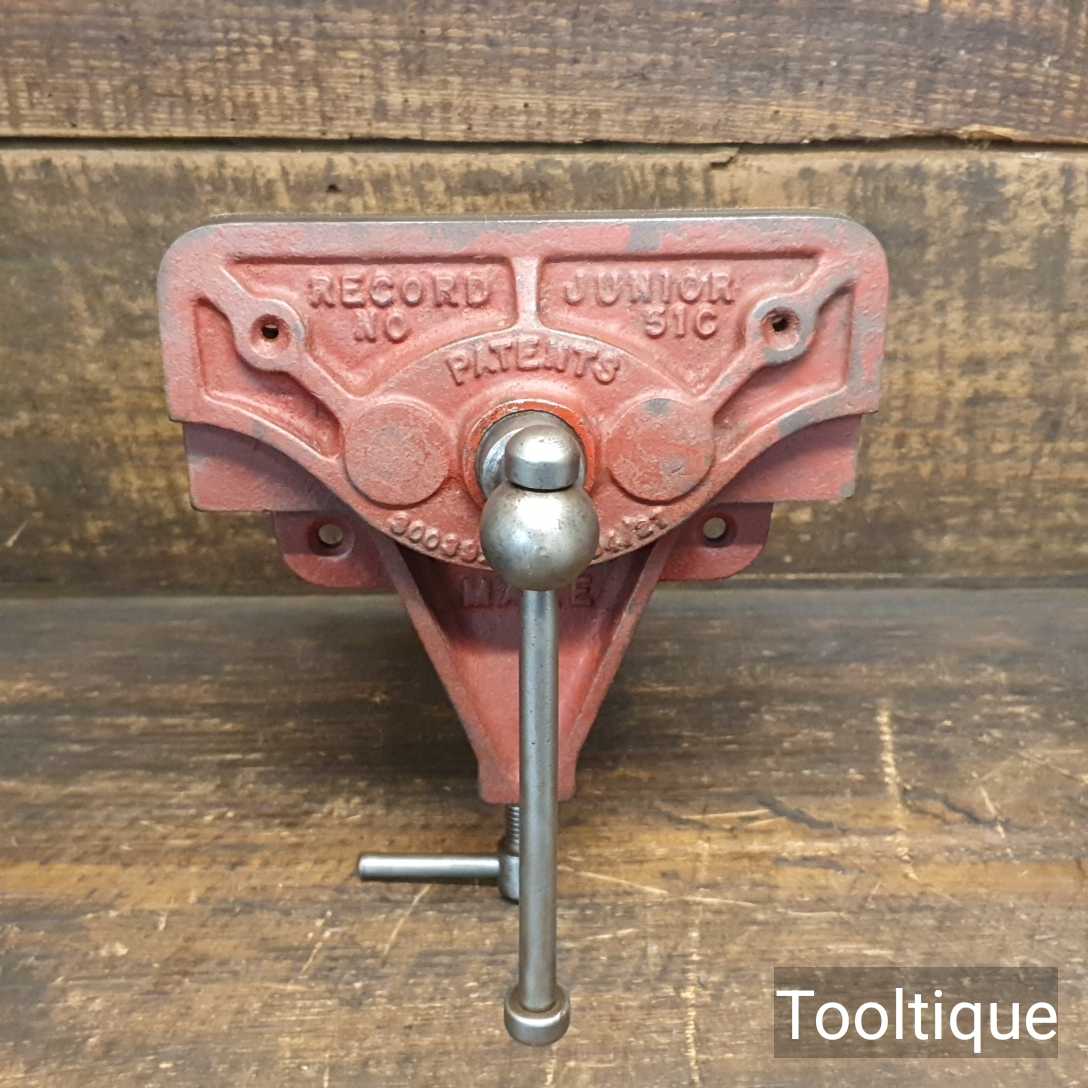 1930’ Vintage Vise Working Table イギリス製 Vintage 1930's Record Junior No: 51C Table Top Woodworking Vice