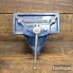 Vintage Record Junior Table Top Woodworking Vice 6” Jaws - Fully Refurbished