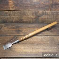 Rare Erik Anton Berg Eskilstuna 1 ¾” Bevel Edge Socket Chisel - Long Handle