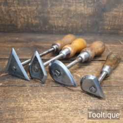 Vintage Selection 4 Different Scraper Tools - Sharpened Ready To Use