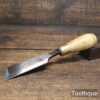 Vintage I. Sorby Carpenter’s 1 7/16” Bevel Edge Palm Chisel - Sharpened Honed
