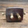 Unusual Vintage Rosewood Brass Mortice Gauge - Good Condition