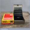 51 Dormer High Speed Drill Bit Set No: 202 In Steel Case - Good Condition