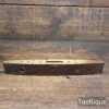 Vintage 12" Mahogany & Brass Adjustable Spirit Level - Good Condition