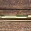 Vintage 6″ Machinist’s Brass Spirit Level With Bubble - Good Condition