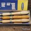 Vintage Boxed Set of Marples 1005 Woodturning Chisels - Good Condition