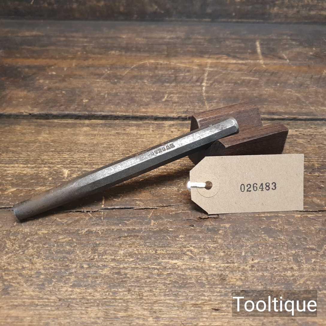 Vintage Buck Cast Steel Flat End Punch With ¹³⁄₃₂” End Good Condition