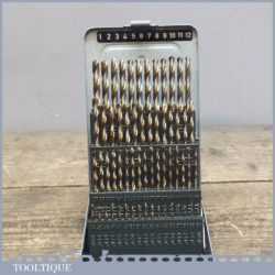 51 Balfour Capital Drill Bit Set In Steel Case In Good Condition