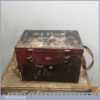 Vintage Steel Bound Wooden Box Marked GE Tools Dated GBRS 1944 17" Wide