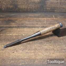 Vintage Old 5/16” Japanese Forge Steel Mortice Chisel - Sharpened Honed