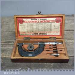 Vintage Moore & Wright Micrometer Catalogue No: 940x In Original Box