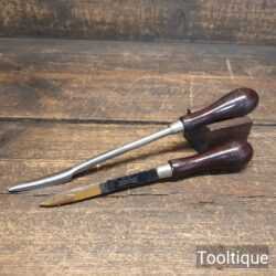 Vintage Pair Moore & Wright Bearing Scrapers - Lightly Used