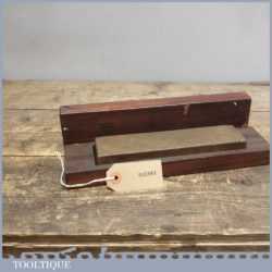 Vintage Washita Oil Stone In Wooden Box In Good Condition