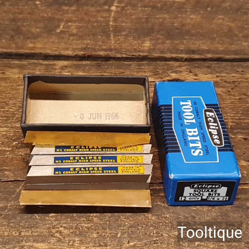 Vintage Eclipse Square Tool Bits ¼” x 2 ½” - Sold As Singles