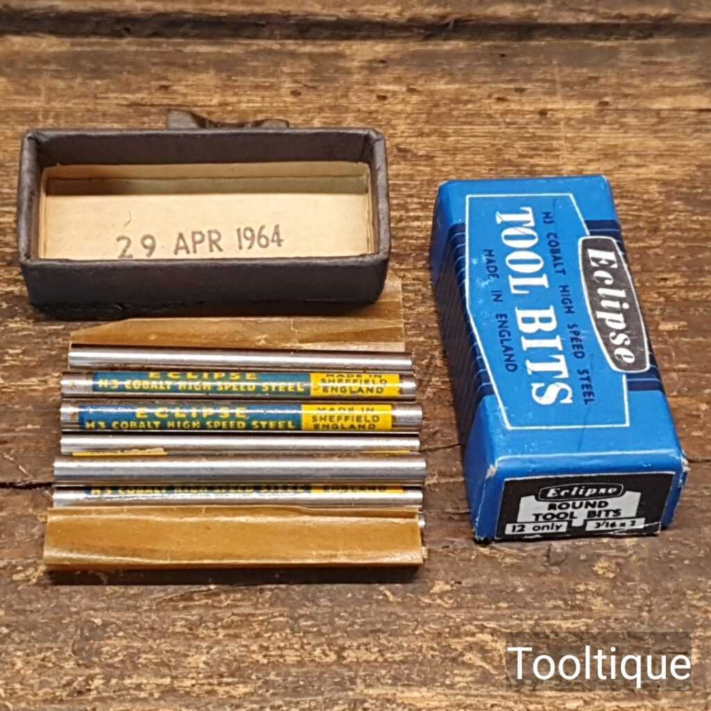 Vintage Eclipse Round Tool Bits ³⁄₁₆ x 2” - Sold As Singles
