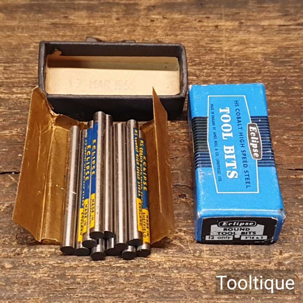 Vintage Eclipse Round Tool Bits ³⁄₁₆ x 2” - Sold As Singles