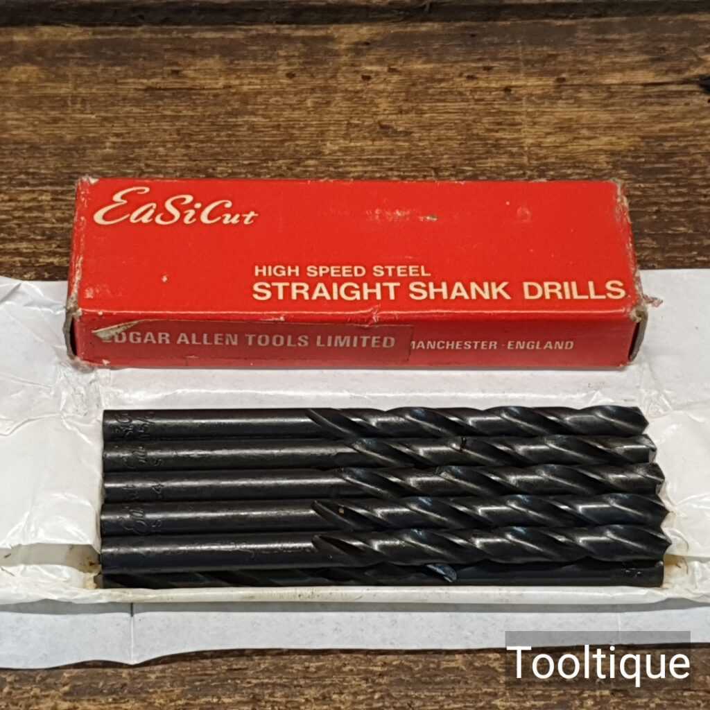 Vintage Easicut H.S.S Straight Shank Drills 15/64" Wide - Sold As Singles