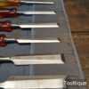 Vintage Set Of 7 No: Marples Shamrock Bevel Edge Chisels - Sharpened Honed