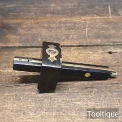 Vintage Carpenter’s Ebony & Brass Mortise Gauge - Good Condition