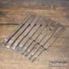 Vintage Set of 8 No: Ward & Payne Plough Plane Irons - Sharpened Honed