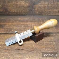 Vintage Saw Wrest Beechwood Handle & Brass Guide - Good Condition